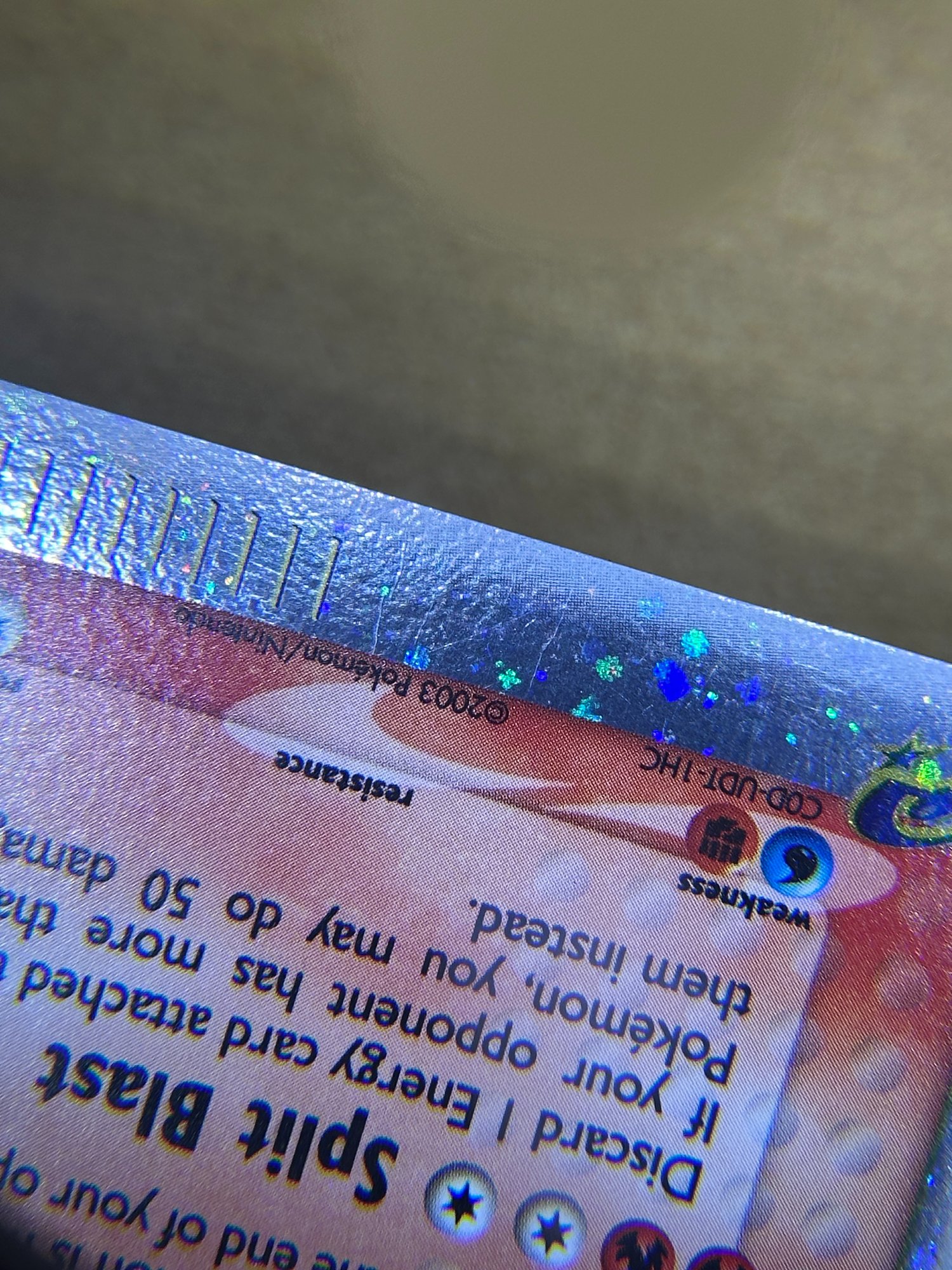 Holo detail after