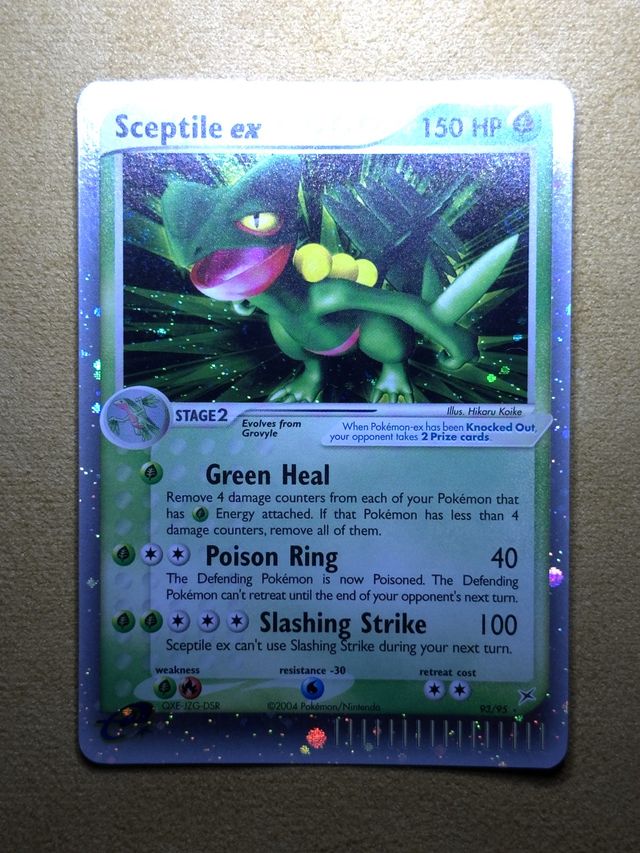 Sceptile EX (EX Holo) after restoration by Pokejem